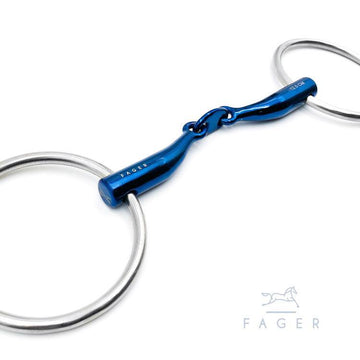 Fager Carl Titanium Loose Ring Snaffle